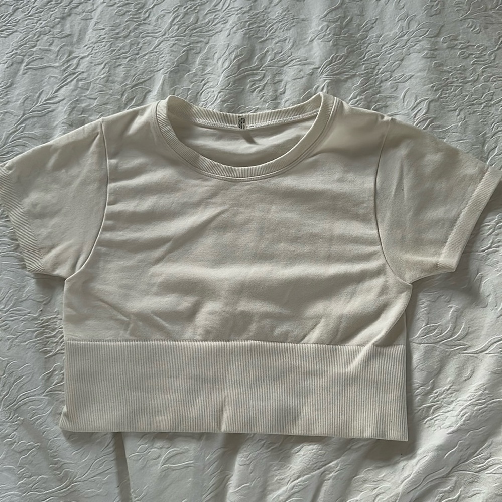 OFFLINE By Aerie Sidewalk Seamless Cropped T-Shirt